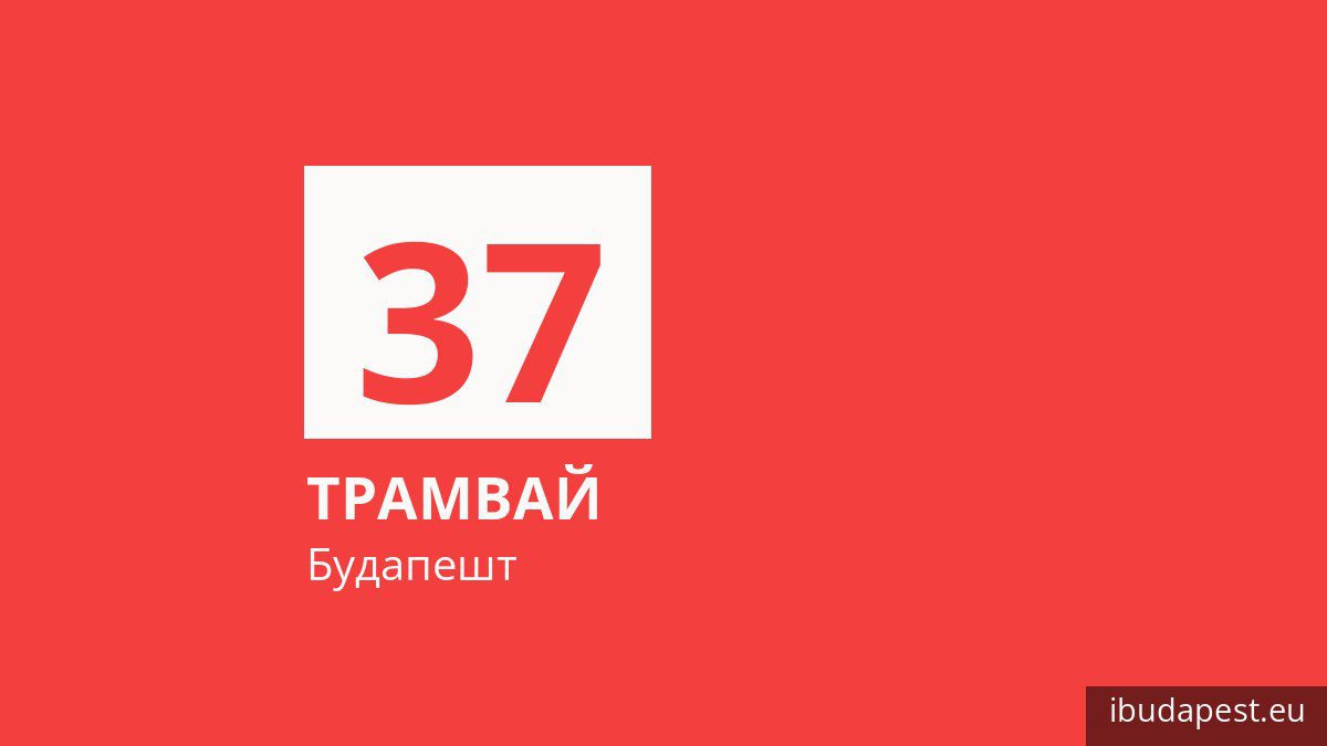 Трамвай 37 в Будапеште