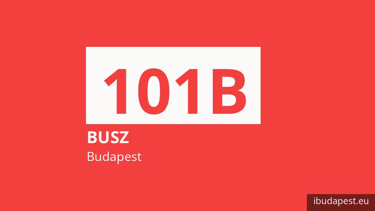 A 101B jelzésű busz Budapesten