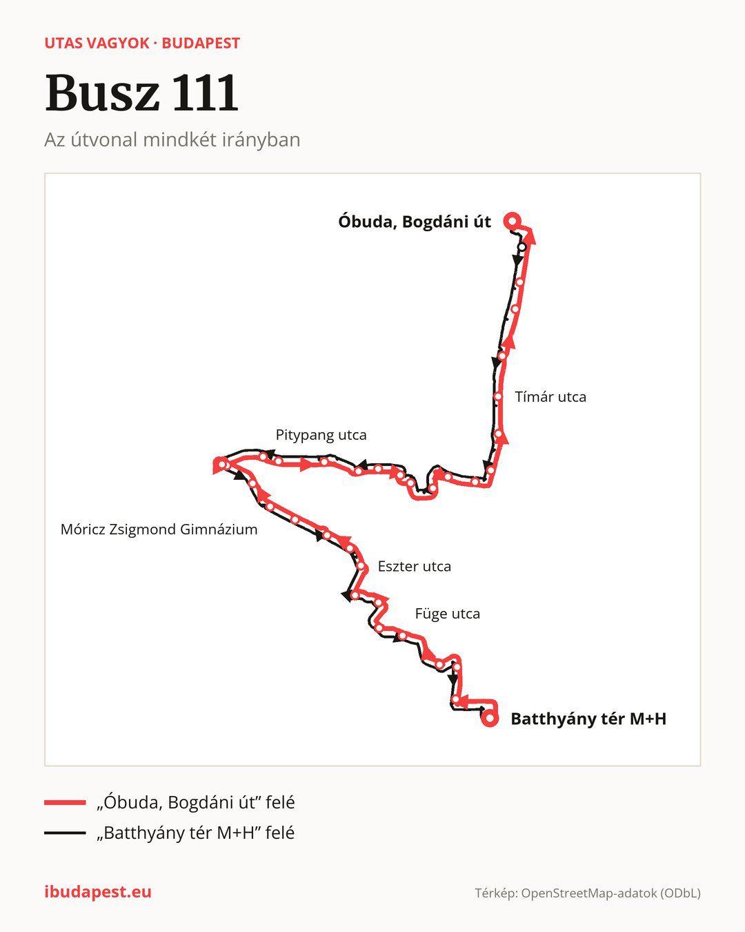 A 111 jelzésű busz Budapesten