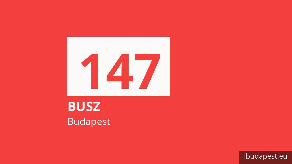 A 147 jelzésű busz Budapesten