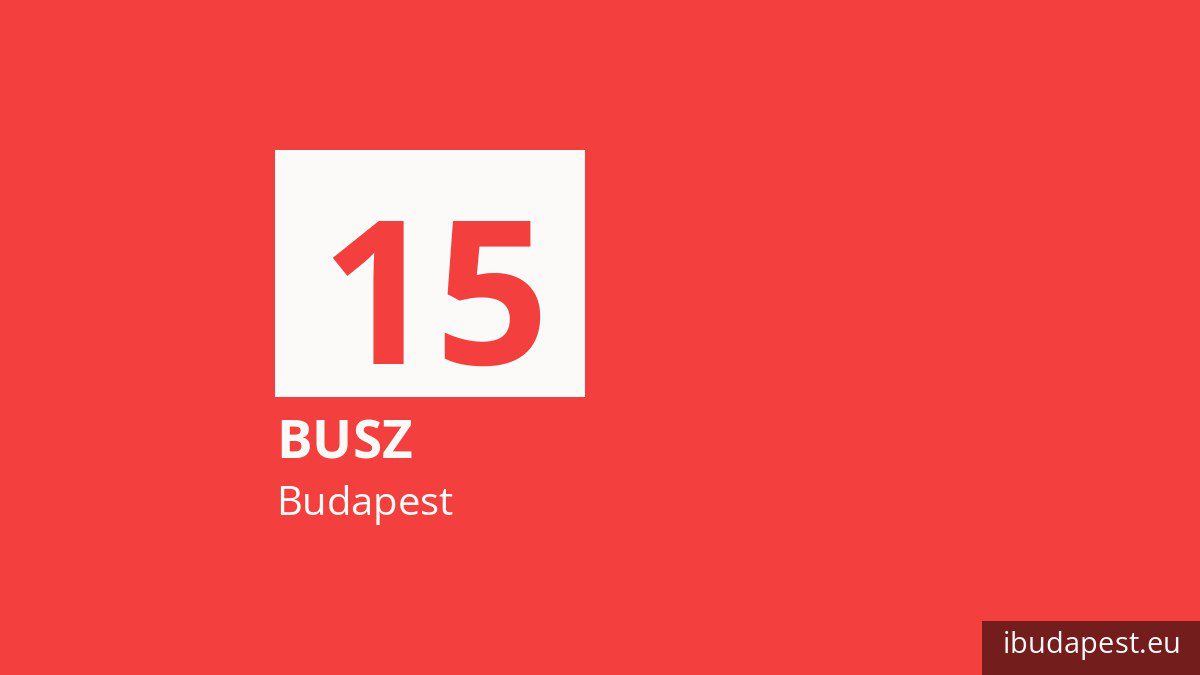 A 15 jelzésű busz Budapesten