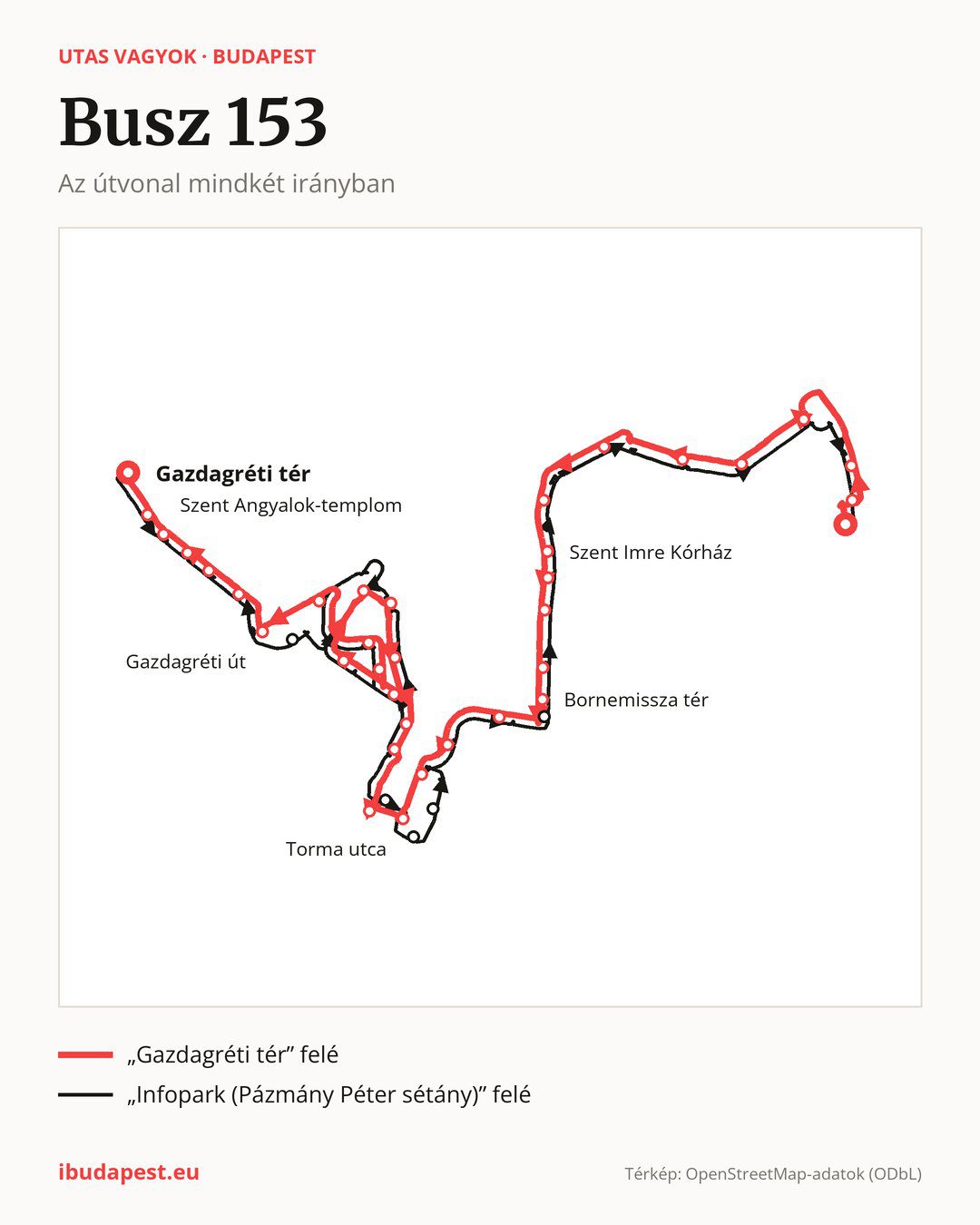 A 153 jelzésű busz Budapesten