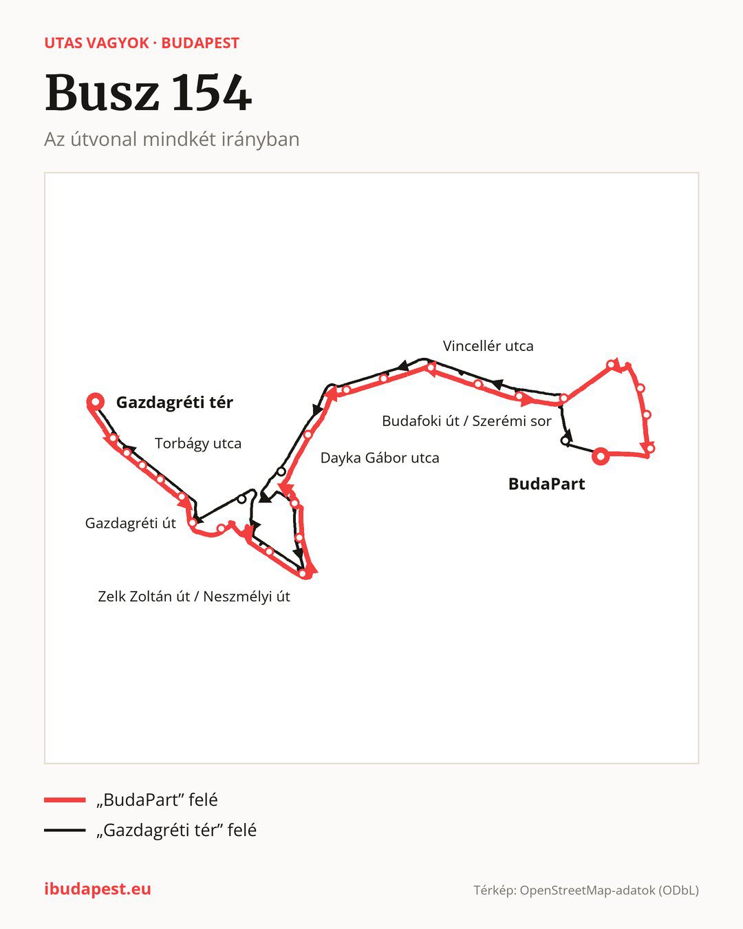 A 154 jelzésű busz Budapesten