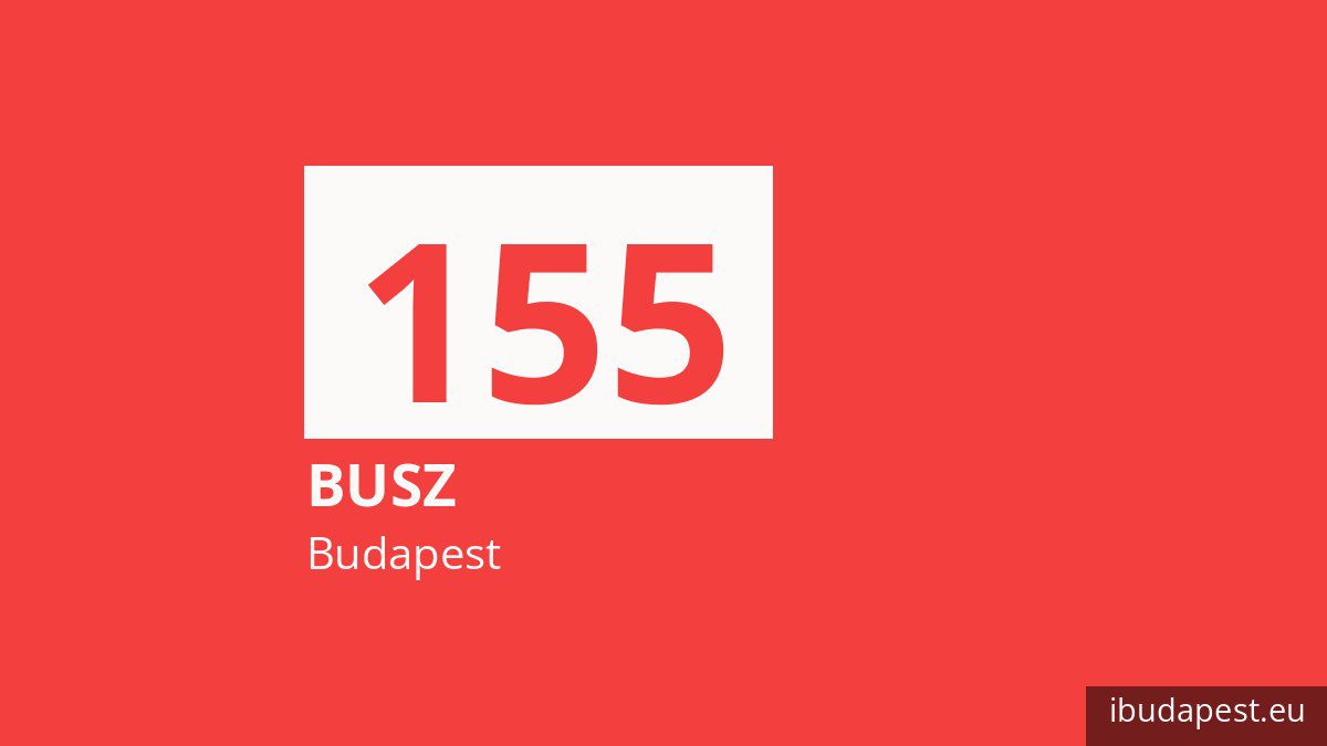 A 155 jelzésű busz Budapesten
