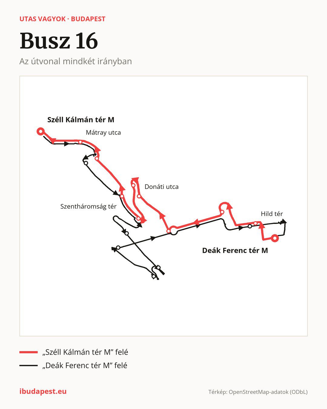A 16 jelzésű busz Budapesten