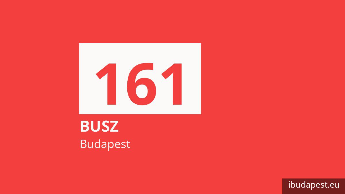 A 161 jelzésű busz Budapesten