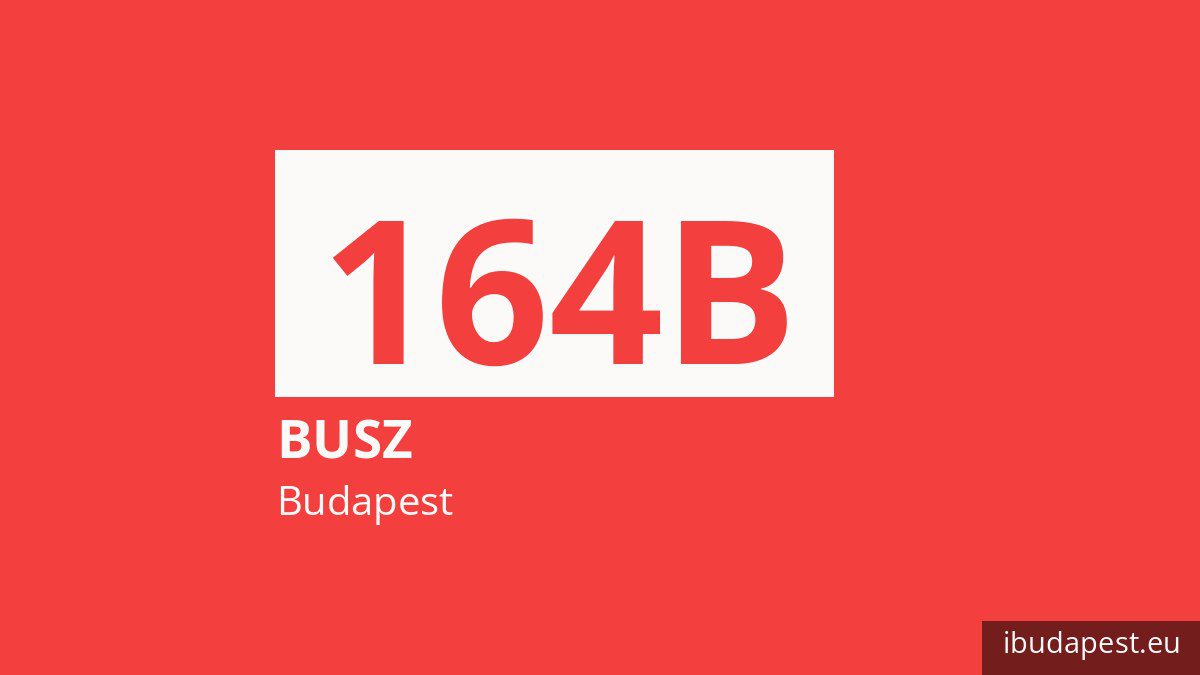 A 164B jelzésű busz Budapesten