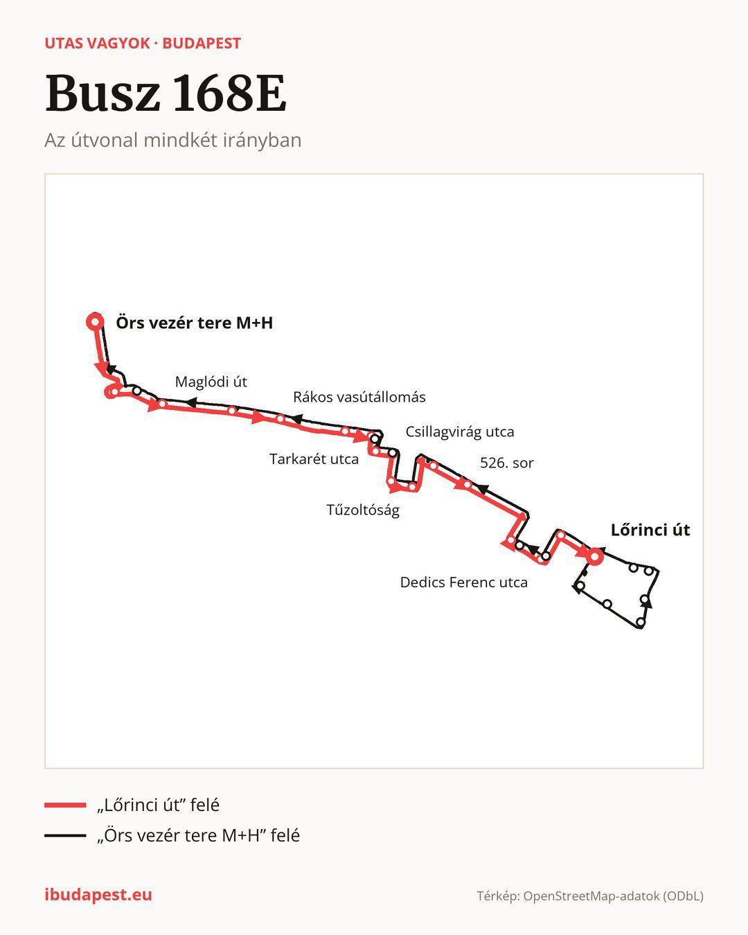A 168E jelzésű busz Budapesten