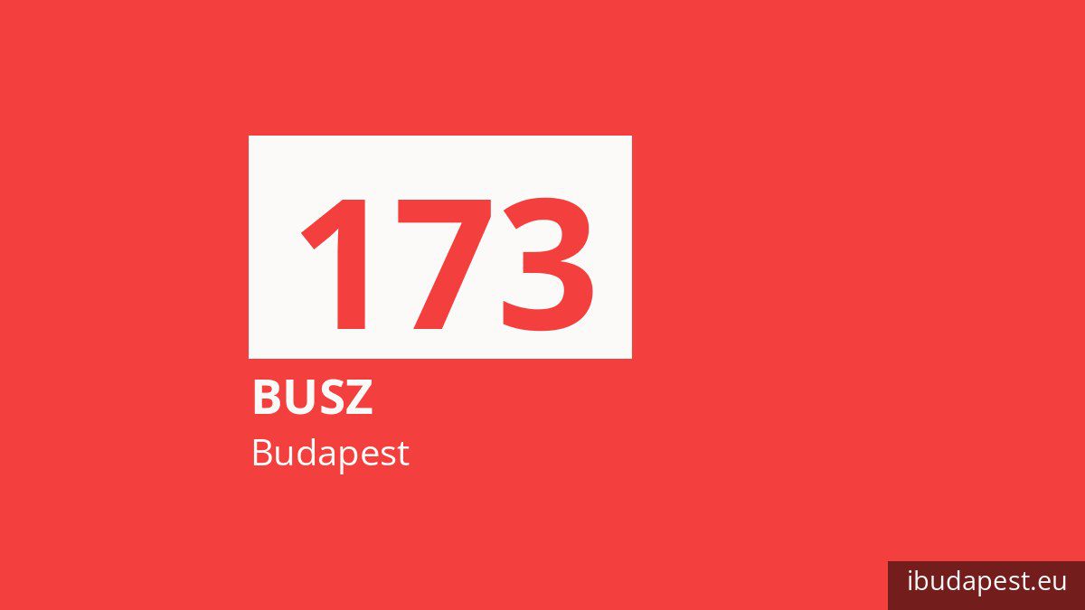 A 173 jelzésű busz Budapesten