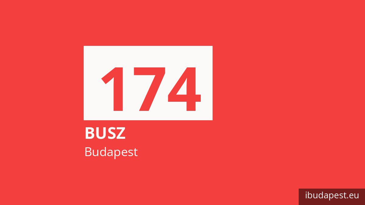 A 174 jelzésű busz Budapesten