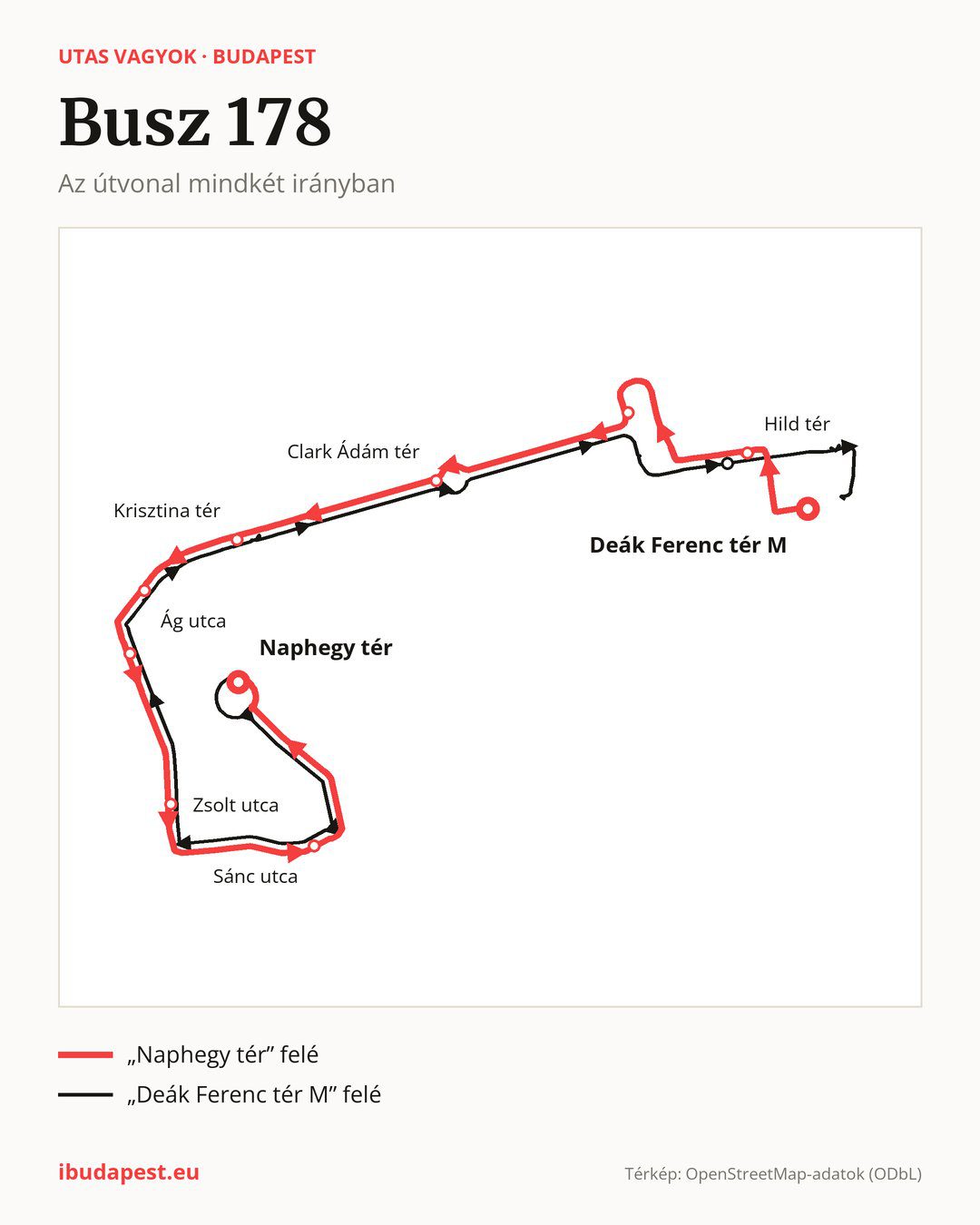A 178 jelzésű busz Budapesten