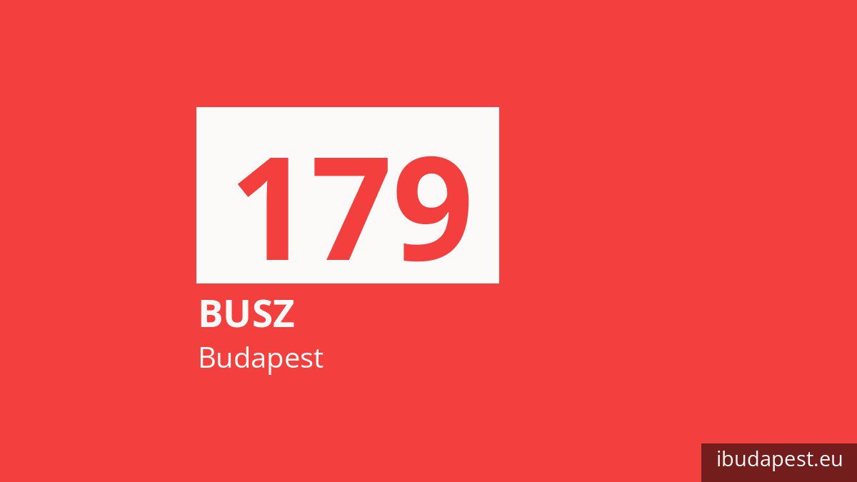 A 179 jelzésű busz Budapesten
