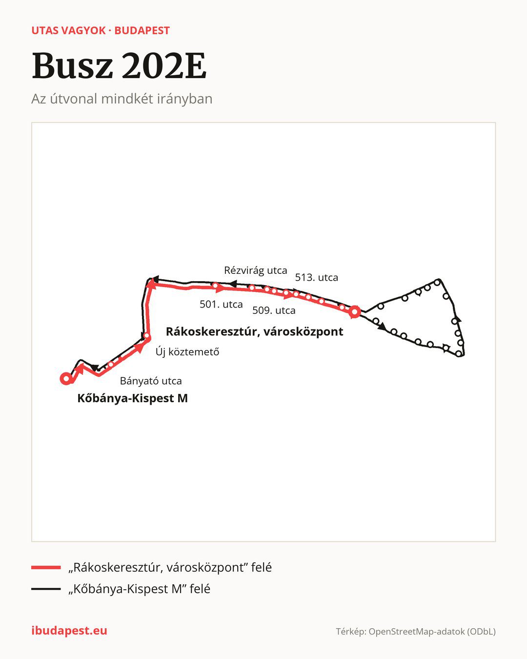 A 202E jelzésű busz Budapesten