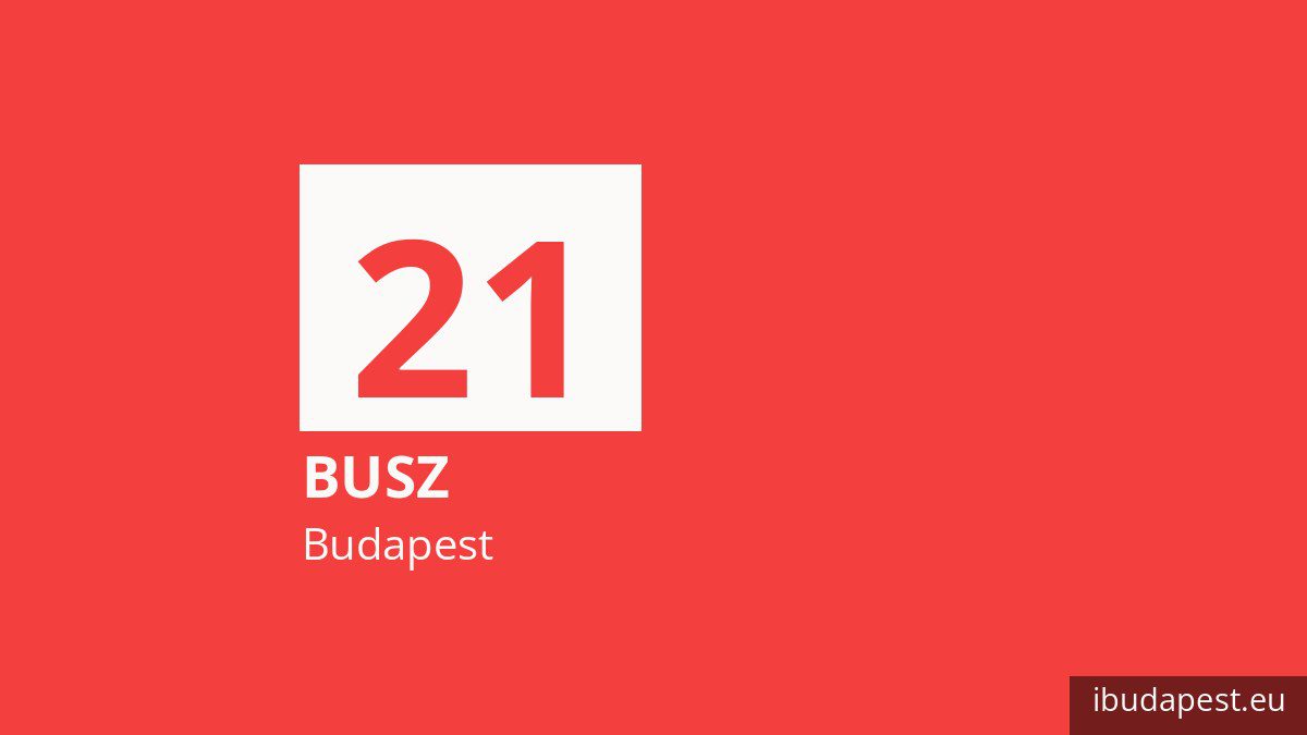 A 21 jelzésű busz Budapesten
