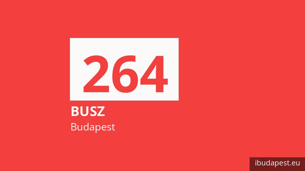 A 264 jelzésű busz Budapesten