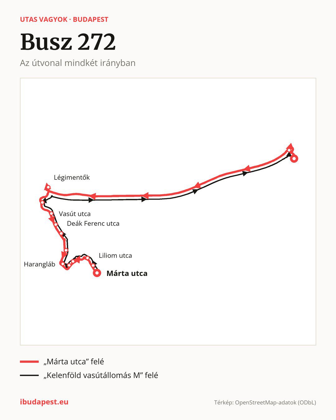 A 272 jelzésű busz Budapesten