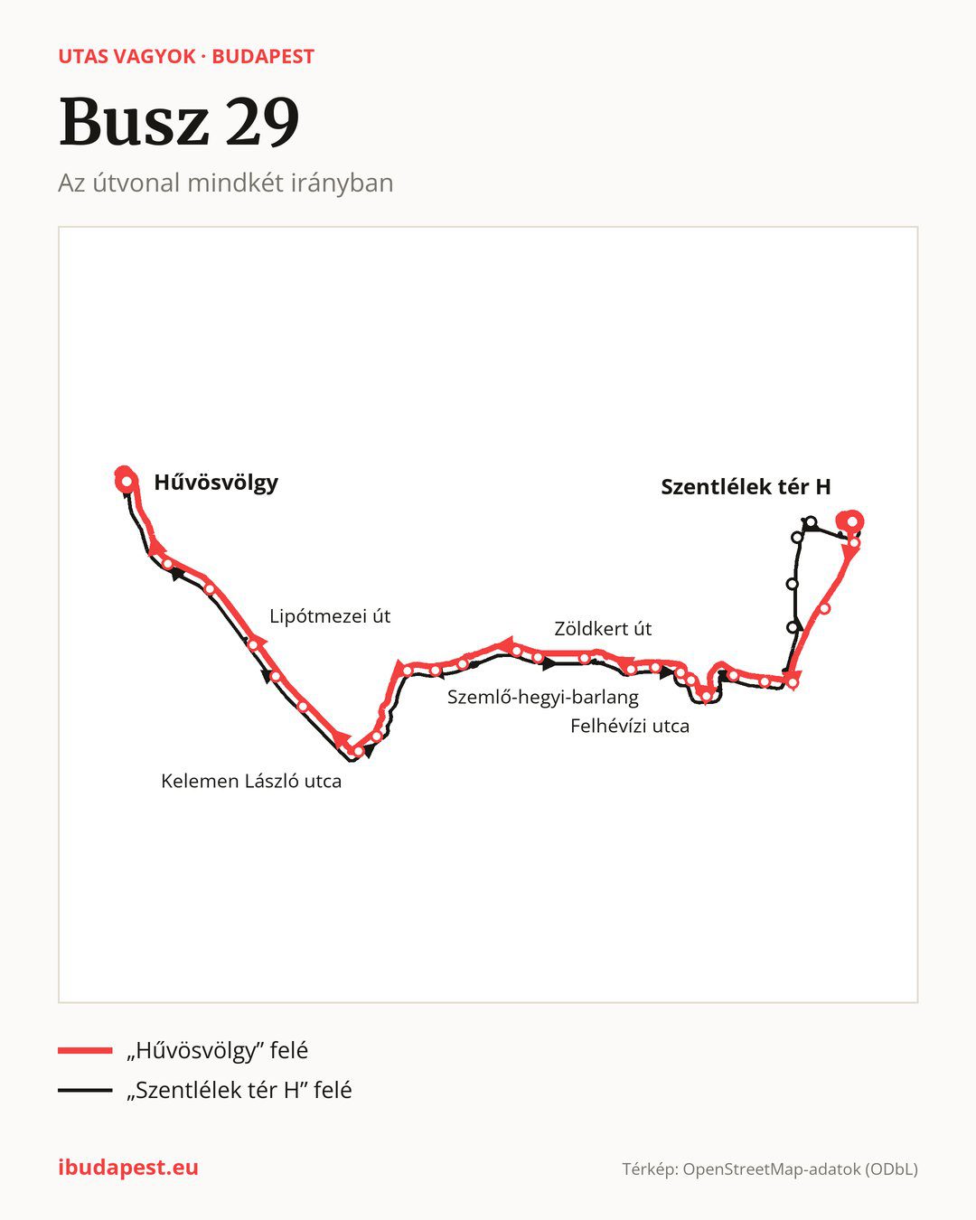 A 29 jelzésű busz Budapesten