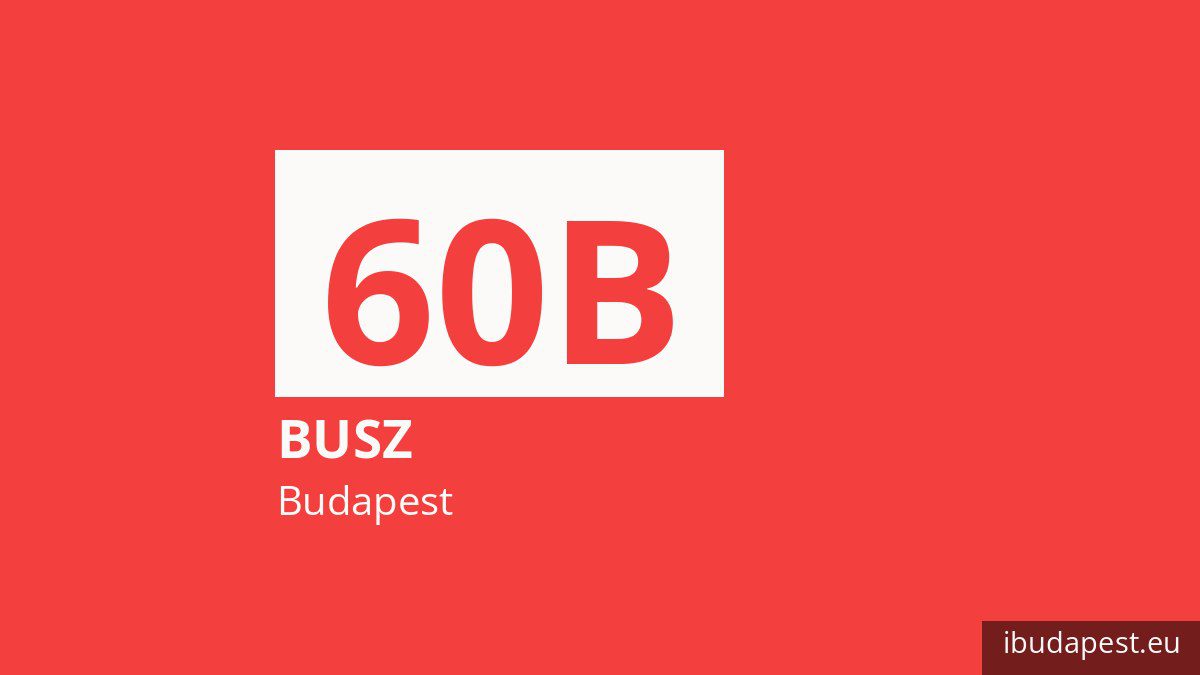 A 60B jelzésű busz Budapesten