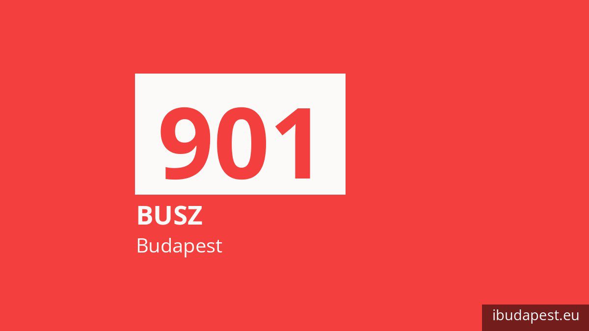 A 901 jelzésű éjszakai busz Budapesten
