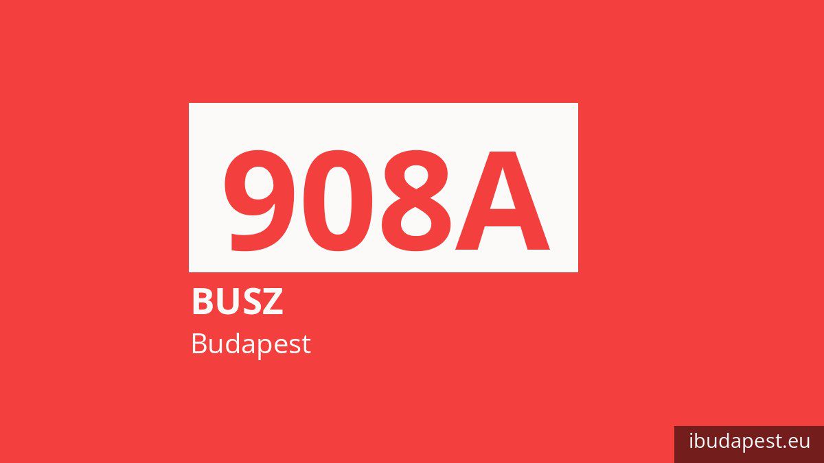 A 908A jelzésű éjszakai busz Budapesten