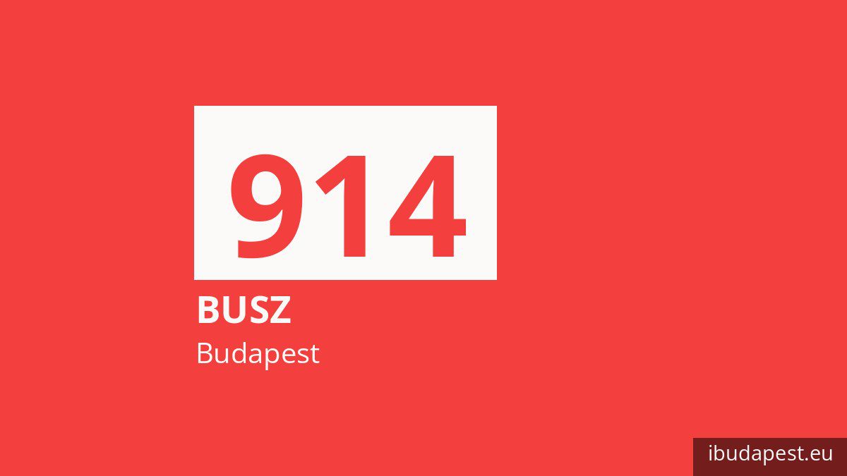 A 914 jelzésű éjszakai busz Budapesten