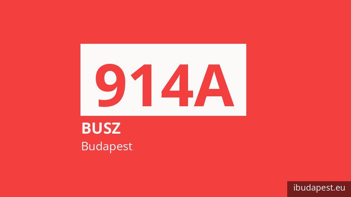 A 914A jelzésű éjszakai busz Budapesten