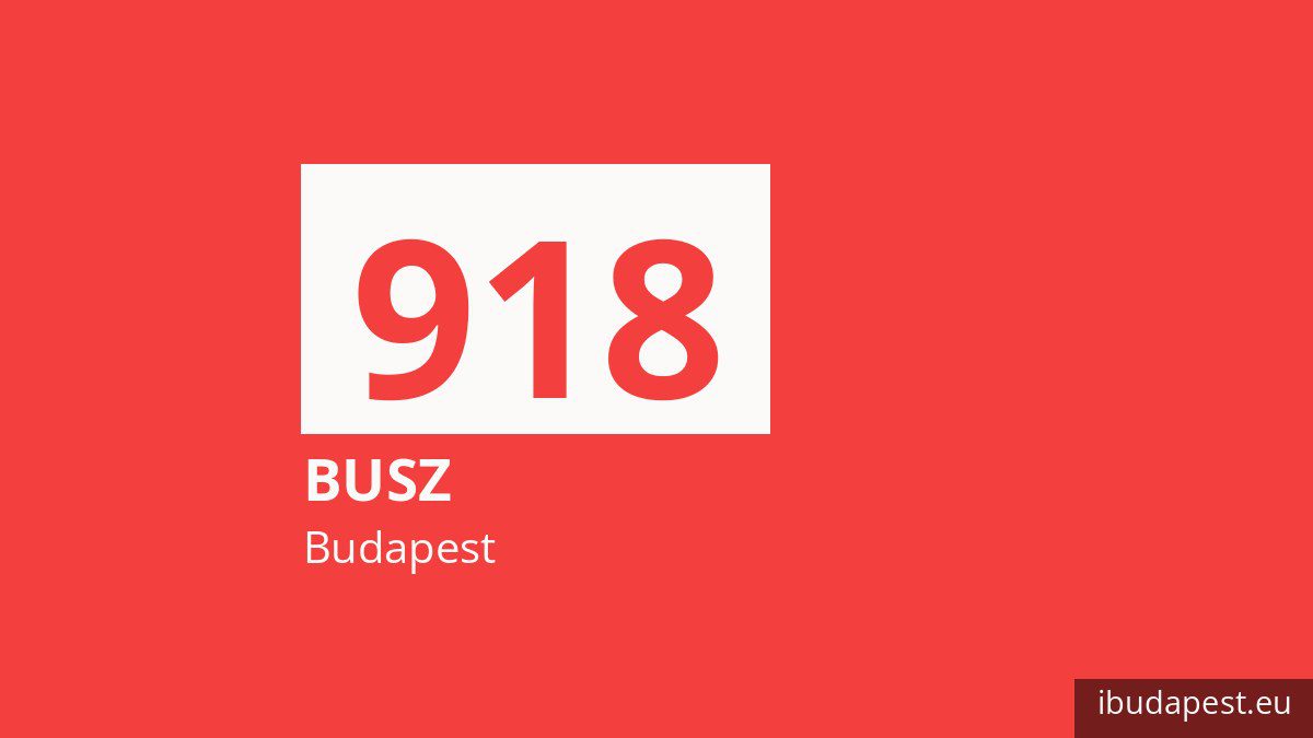 A 918 jelzésű éjszakai busz Budapesten