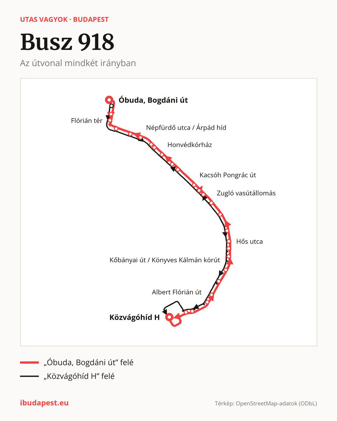 A 918 jelzésű éjszakai busz Budapesten
