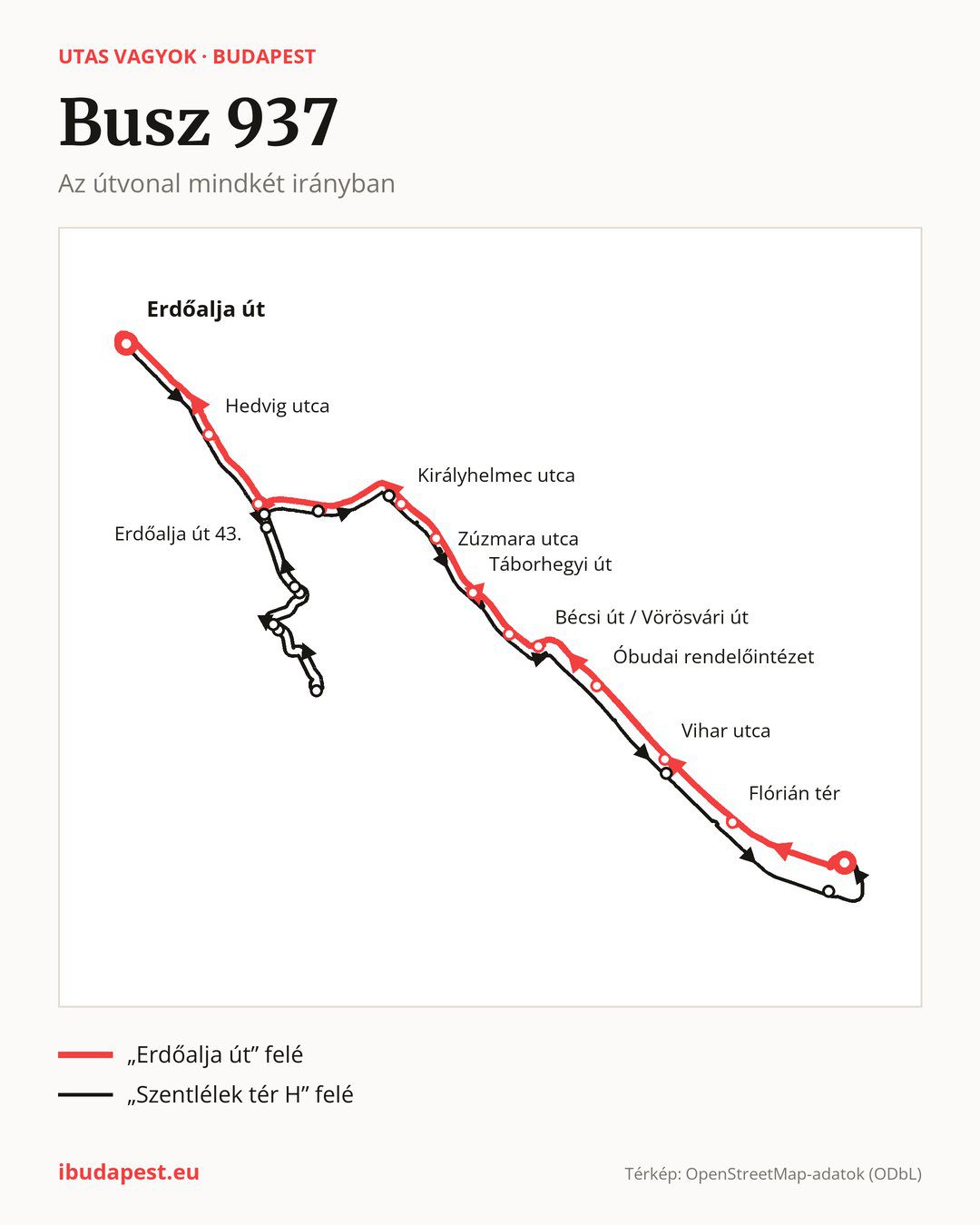 A 937 jelzésű éjszakai busz Budapesten