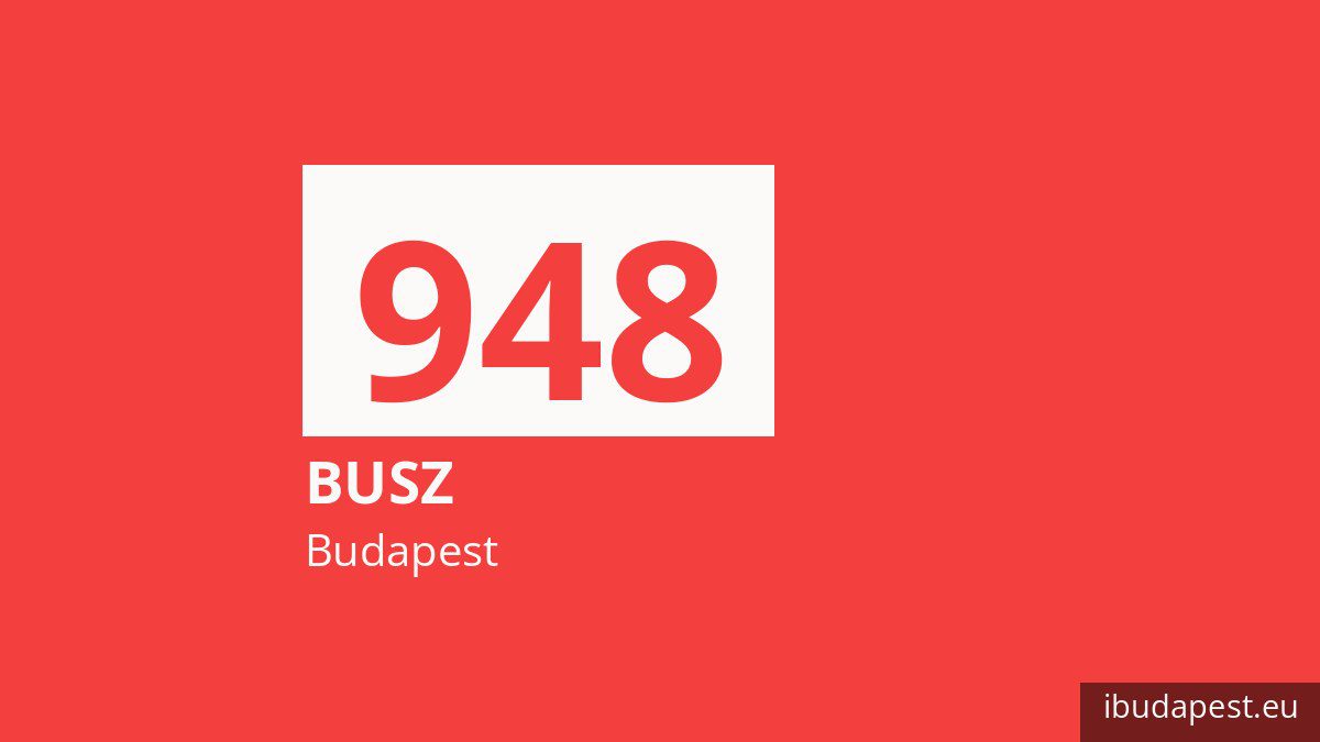 A 948 jelzésű éjszakai busz Budapesten