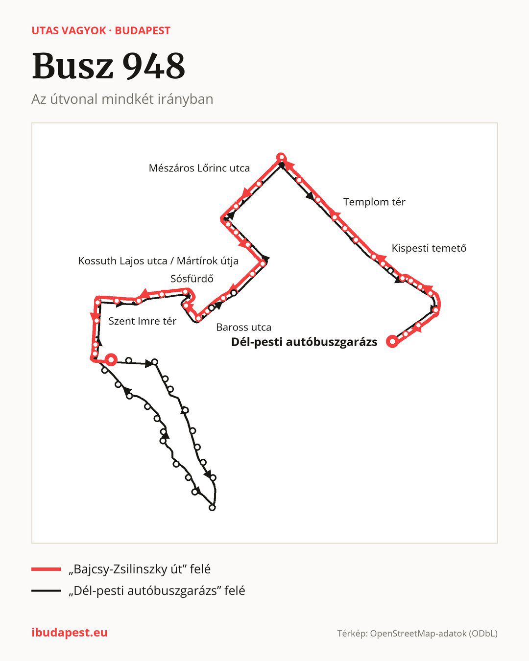 A 948 jelzésű éjszakai busz Budapesten