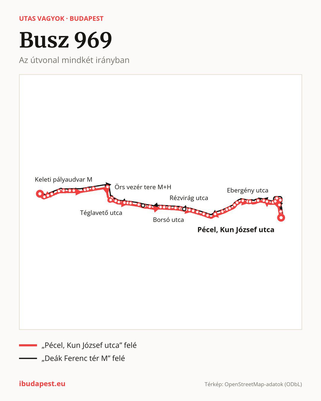A 969 jelzésű éjszakai busz Budapesten