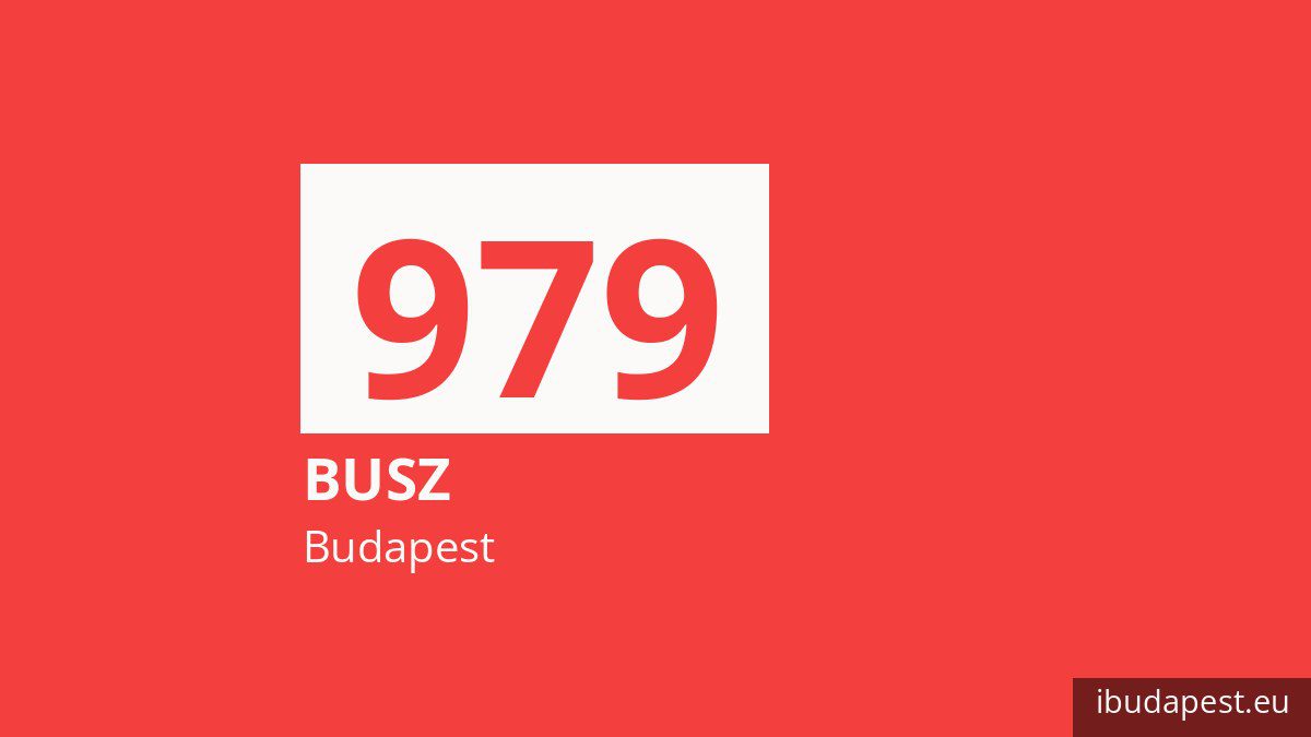 A 979 jelzésű éjszakai busz Budapesten