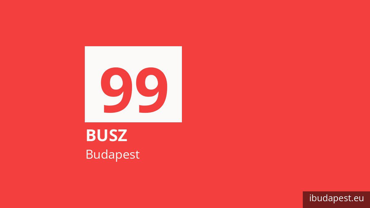 A 99 jelzésű busz Budapesten