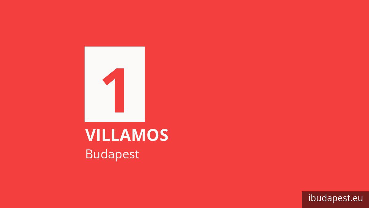Az 1 jelzésű villamos Budapesten