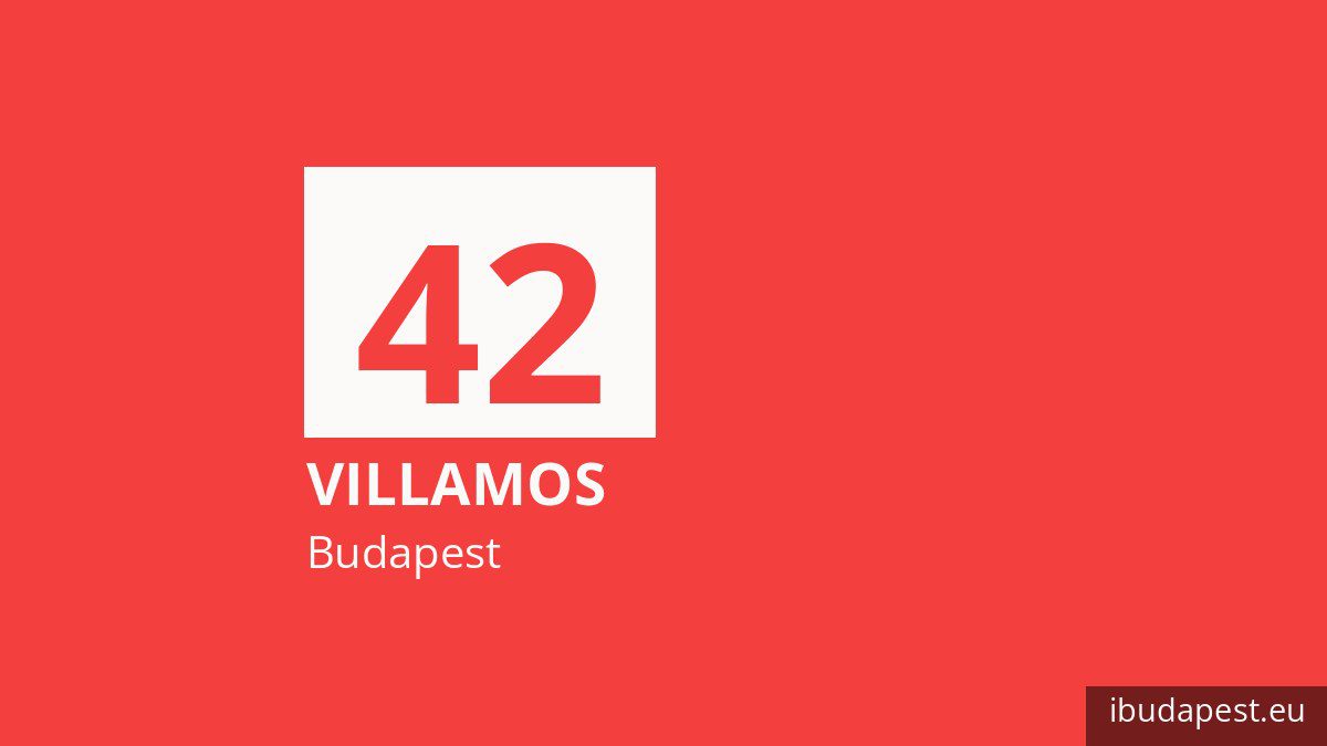 A 42 jelzésű villamos Budapesten