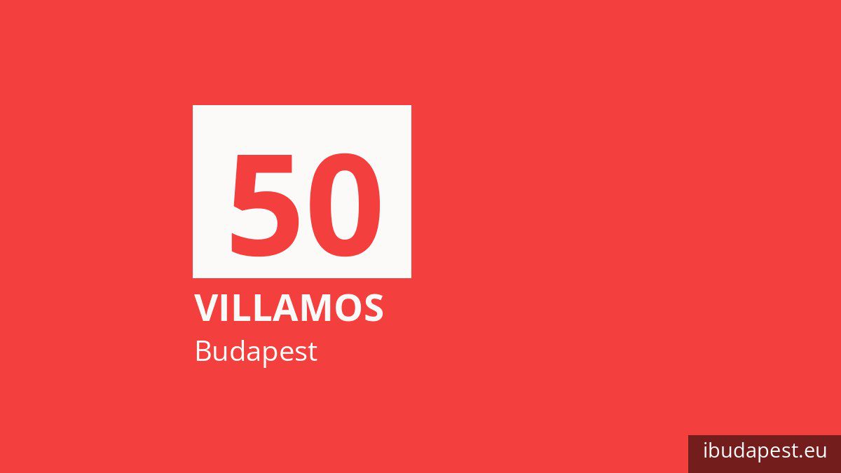 Az 50 jelzésű villamos Budapesten