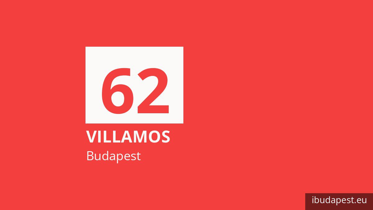 A 62 jelzésű villamos Budapesten