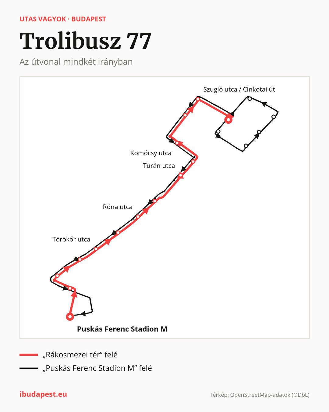 A 77 jelzésű trolibusz Budapesten