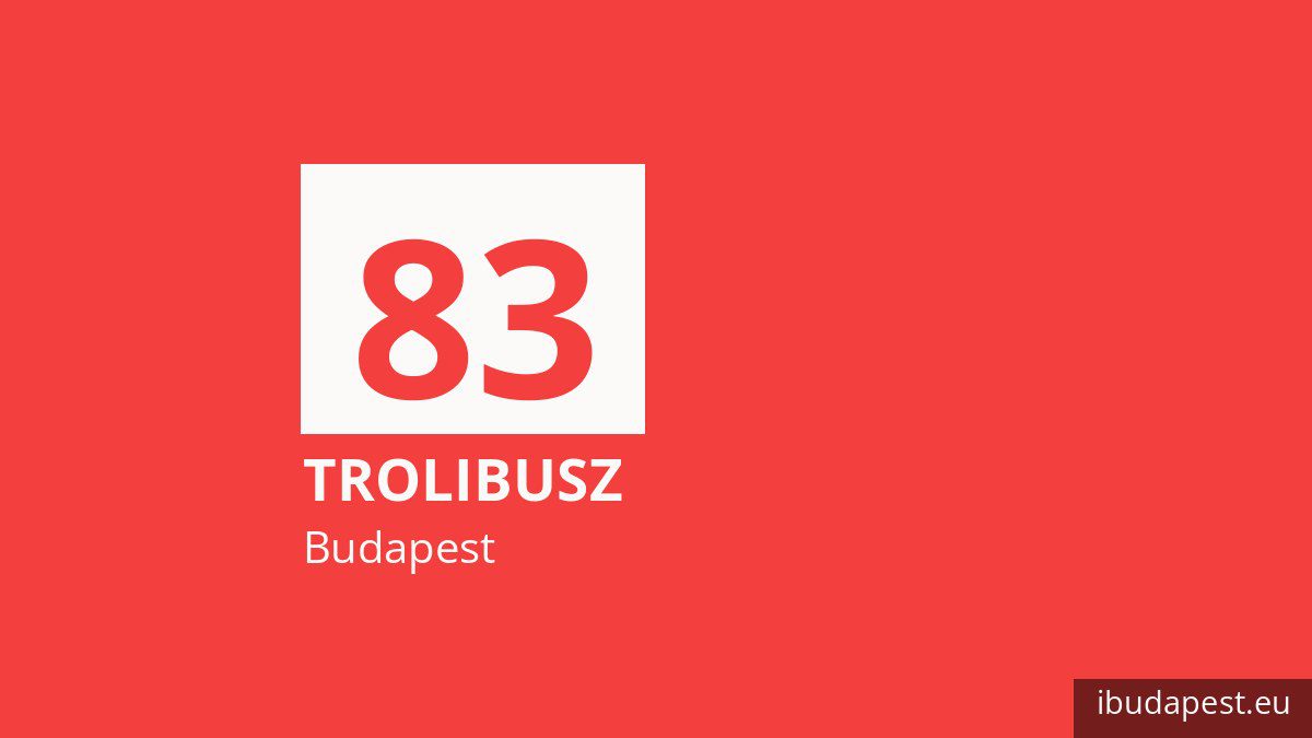A 83 jelzésű trolibusz Budapesten